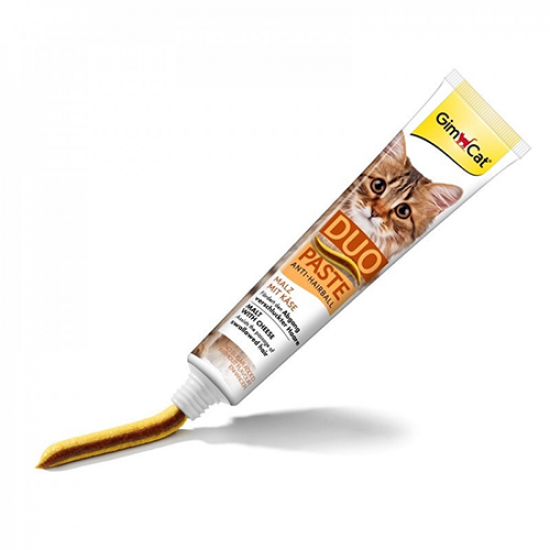 فيتامين جيم كات هيربل بطعم الجبن GimCat Duo Paste Anti-Hairball Malt and Cheese