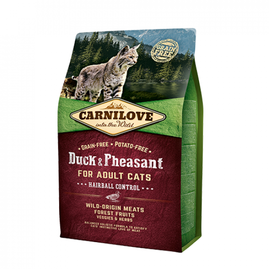كارنيلوف Carnilove dry food بلحم البط للتخلص من كرات الشعر كارنيلوف Carnilove dry food بلحم البط للتخلص من كرات الشعر