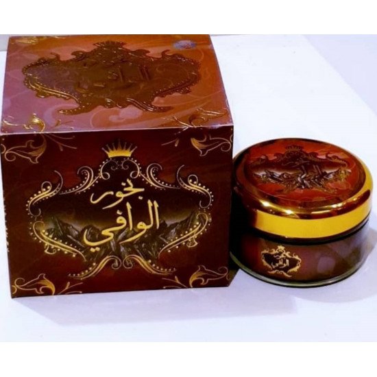 بخور الوافي الأصلي - رائحة العود الثابت والمركز 90 جرام 