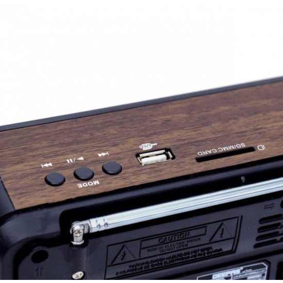  راديو ومكبر صوت -بلوتوث - USB - AUX- ذاكرة -GEEPAS 