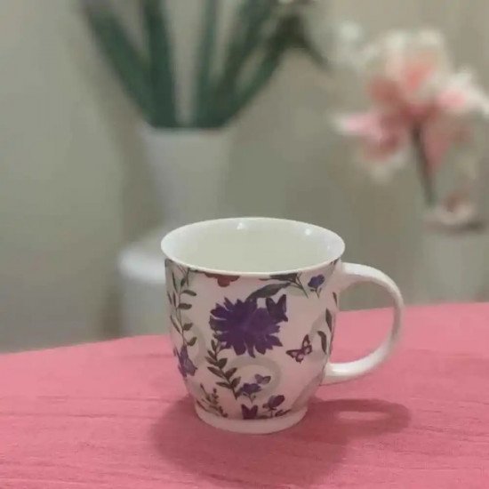 كوب  سيراميك برسومات ورود ناعمة لجميع مشروباتك البارده والحاره