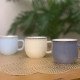 كوب قهوة سيراميك بثلاث الوان مختلفة
