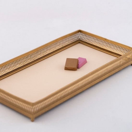 صينية مستطيلة بثلاث الوان