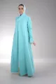 عباية لينين تركواز 087