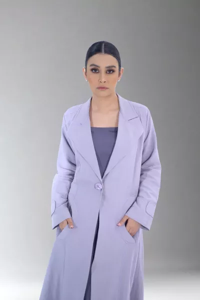عباية لينين بلون ڤويليت 080