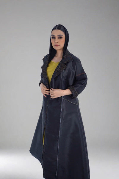 عبارة تافتا أسود فاخر 086