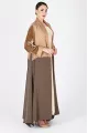 عباية كريب و حرير مع مخمل 01022