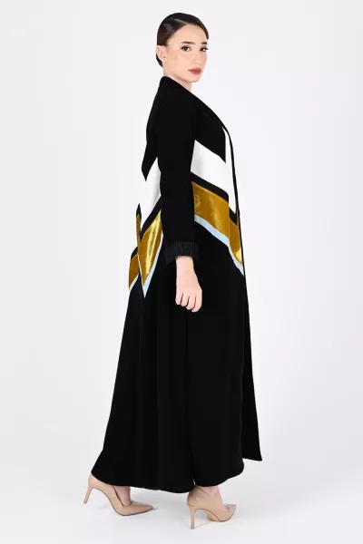 عباية كريب و مخمل 01030