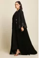 عباية لينين فاخر و كريب بستايل جاكت 037
