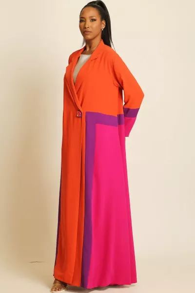 عباية كريب ناعم ملونة 072