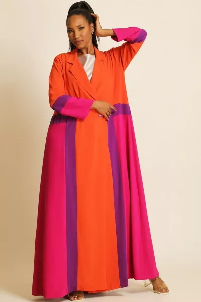 عباية كريب ناعم ملونة 072