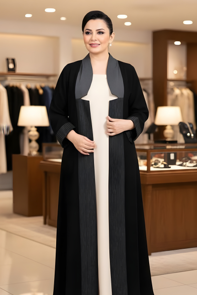 عباية كريب مع جاكار 0104