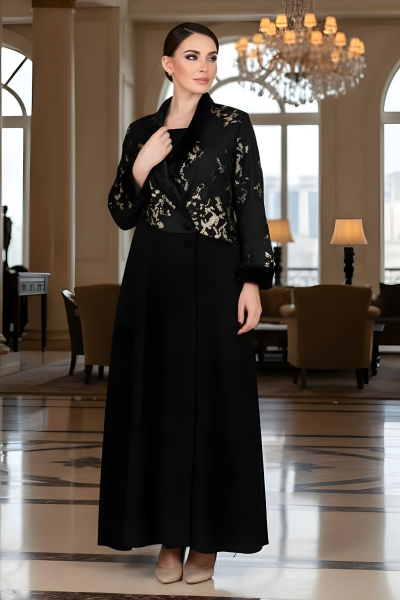 عباية كريب وجاكار 01029