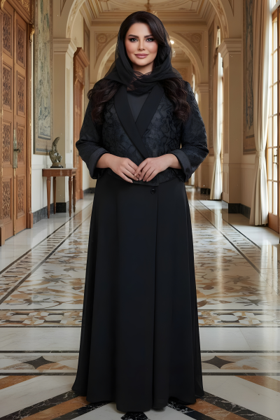 عباية كريب مع جاكار 0103