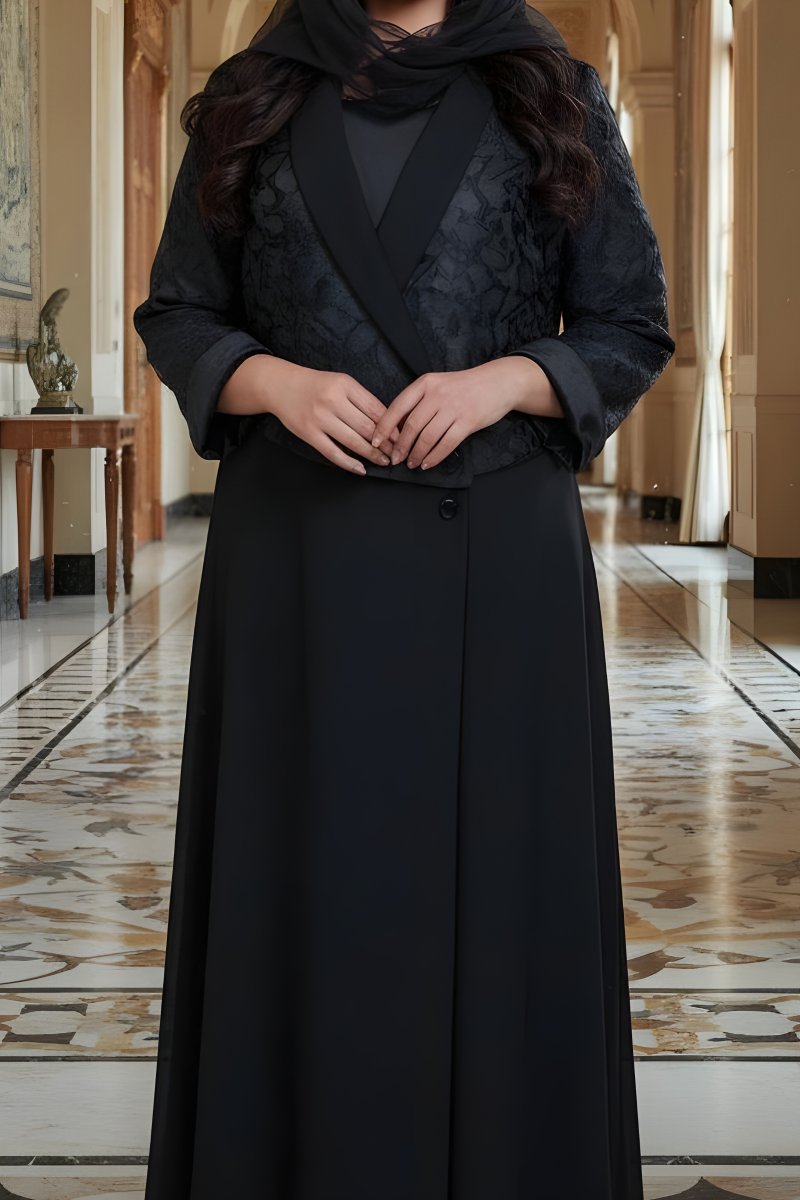 عباية كريب مع جاكار 0103