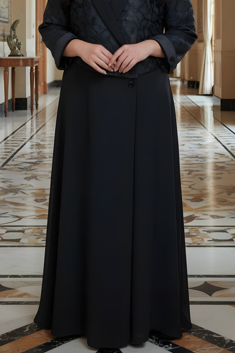 عباية كريب مع جاكار 0103