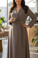عباية كريب لون موكا لايت 01066