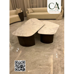 طاولات خشب بتصميمات مميزة مع مادة الرايزن - فن وأناقة في منزلك