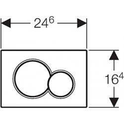 ضغطة سيفون جيبرت سيجما كروم مطفي GEBERIT SIGMA 01