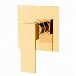 وجه خلاط مربع برونزو ذهبي خط واحد