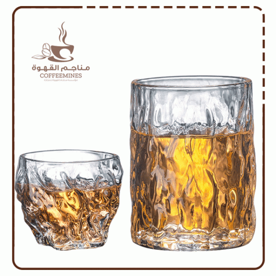 كوب زجاجي مموج - MG047