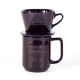 طقم V60 سيراميك قمع و كوب اسود - مقاس 300 مل | MG066