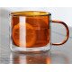 كوب عازل للحرارة بجدار زجاجي مزدوج ومقبض250 مل - MG031