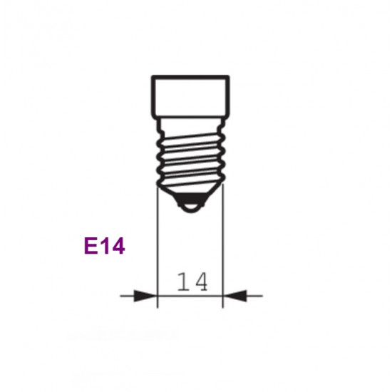 لمبة E14-C35-4-RF-DIM-2700K