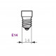 لمبة E14-C35-4-RF-DIM-2700K