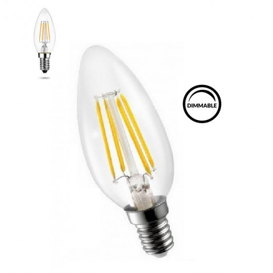 لمبة E14-C35-4-RF-DIM-2700K
