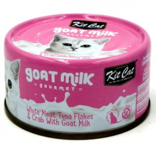كت كات شرائح التونا البيضاء مع السلطعون وحليب الماعز 70 جرام