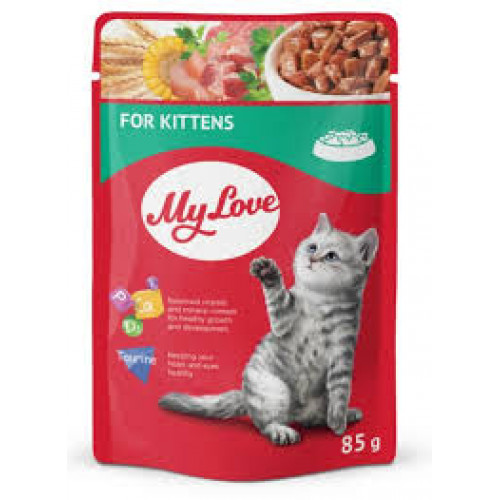 ماي لوف ظرف رطب للقطط الصغيرة 80 جرام