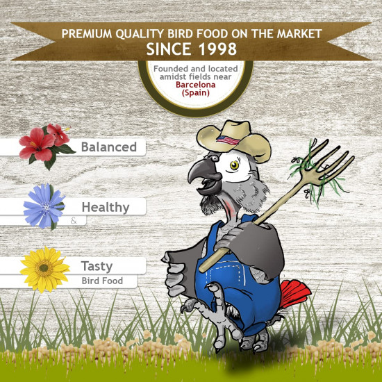 غذاء يومي لببغاء الكوكتيل كروان والصغيرة من سيتاكوس 450 جرام