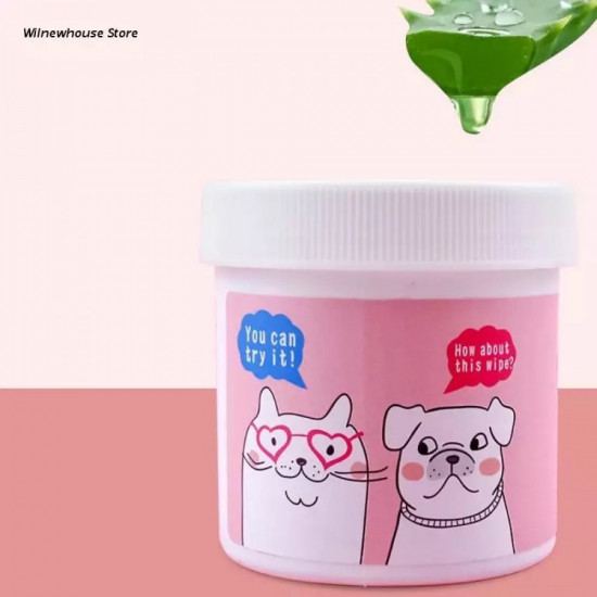 مناديل  لتنظيف العيون للقطط والكلاب 120قطعة