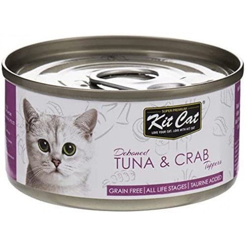 كت كات طعام قطط رطب بالتونة والسلطعون 80غ