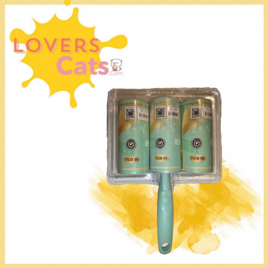 رول لاصق لإزالة شعر الحيوانات 3قطع