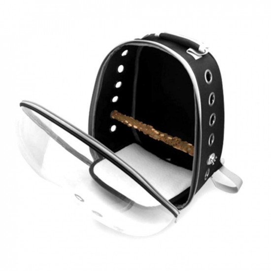 حقيبة للطيور للتنقل مع استاند خشبي