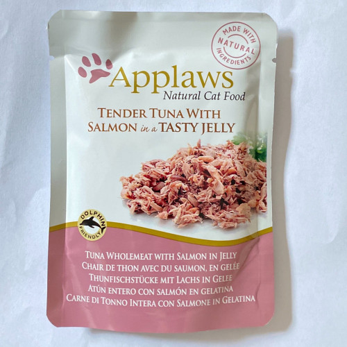 ابلاوز طعام قطط رطب بالتونة والسلمون بالجلي 70غ