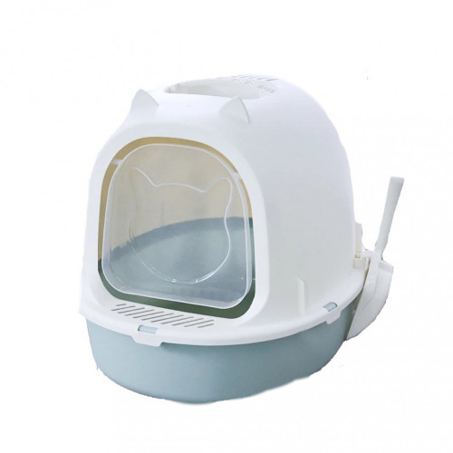 حوض رمل مغلق كبير مع مجرفة للتنظيف