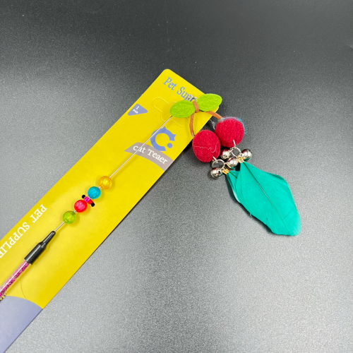 سنارة قطط مع جرس  الوان متعدده