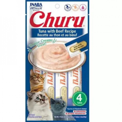 اينابا تشورو مكافأة هريس التونا مع اللحم البقري 4 أظرف*14غ