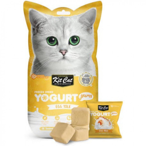 كت كات يوقارت بصفار البيض مكافاة للقطط 10جرام
