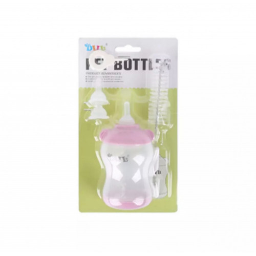 رضاعة مع فرشاة للتنظيف ورؤوس سيلكون صغيرة