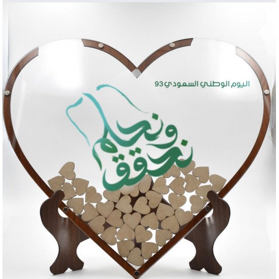طارة قلب اكرليك 