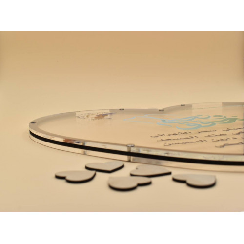 طارة قلب خشبي 