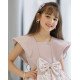فستان بناتي سبور بفيونكه على الخصر - 902