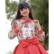 تيور بناتي أحمر مشجر - m3658