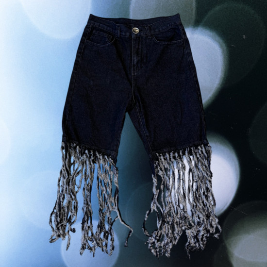 Shredded Denim Pants Shredded Denim Pants