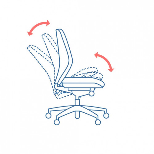 كرسي ظهر متوسط ​​M-9618L