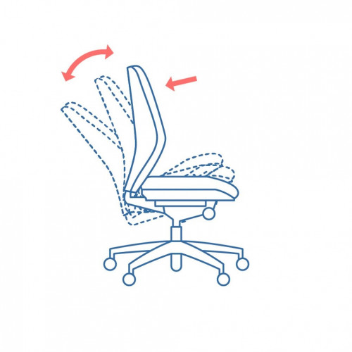 كرسي ظهر متوسط ​​M-9618L